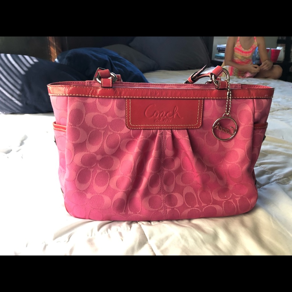 AUTHENTIC Coach Pink Handbag Purse